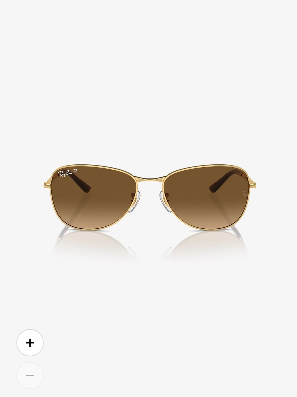Ray-Ban RB3733 Gold Frame Brown Lens Women's Sunglasses